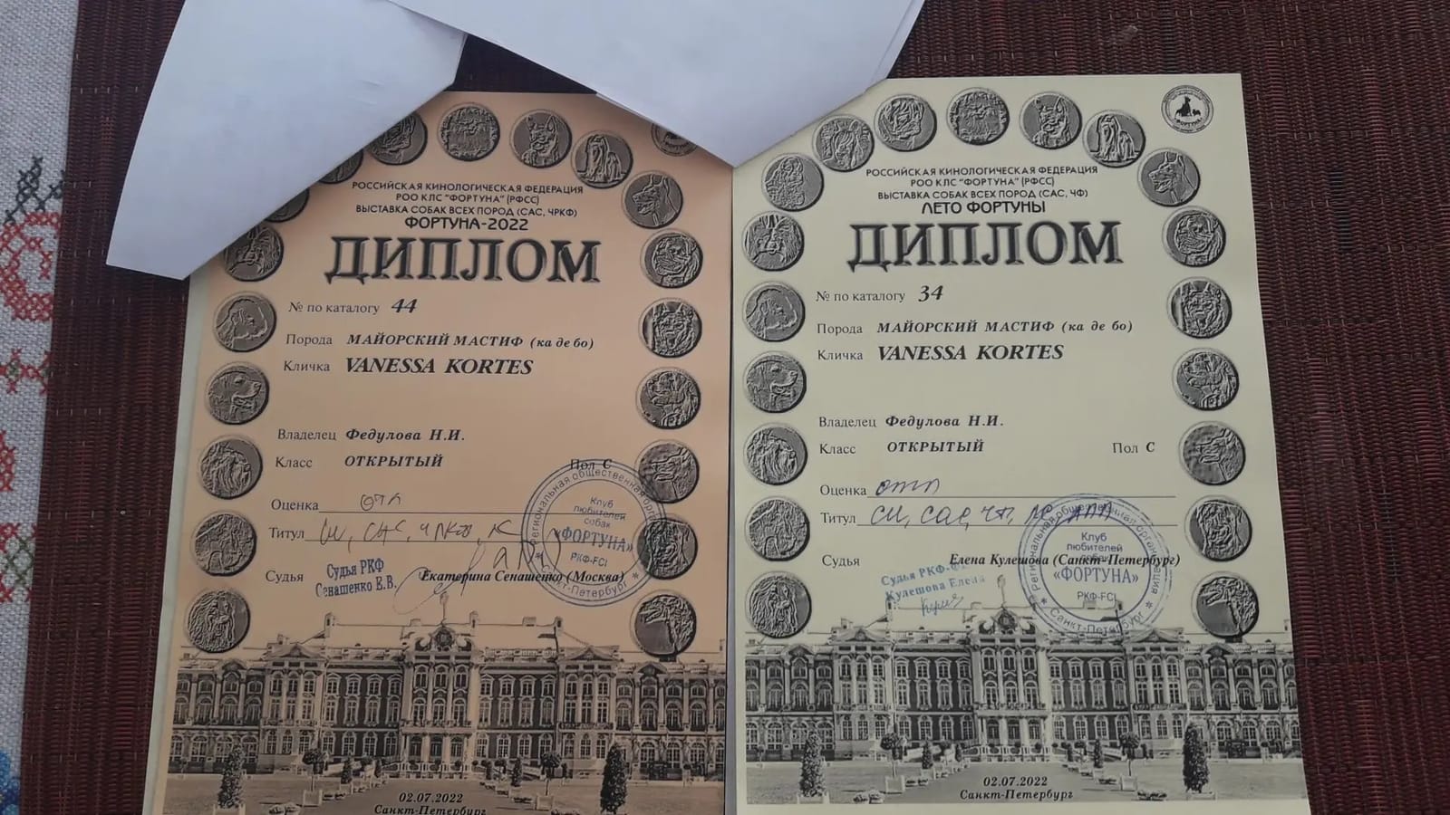 Дипломы «Ретро Фортуна»